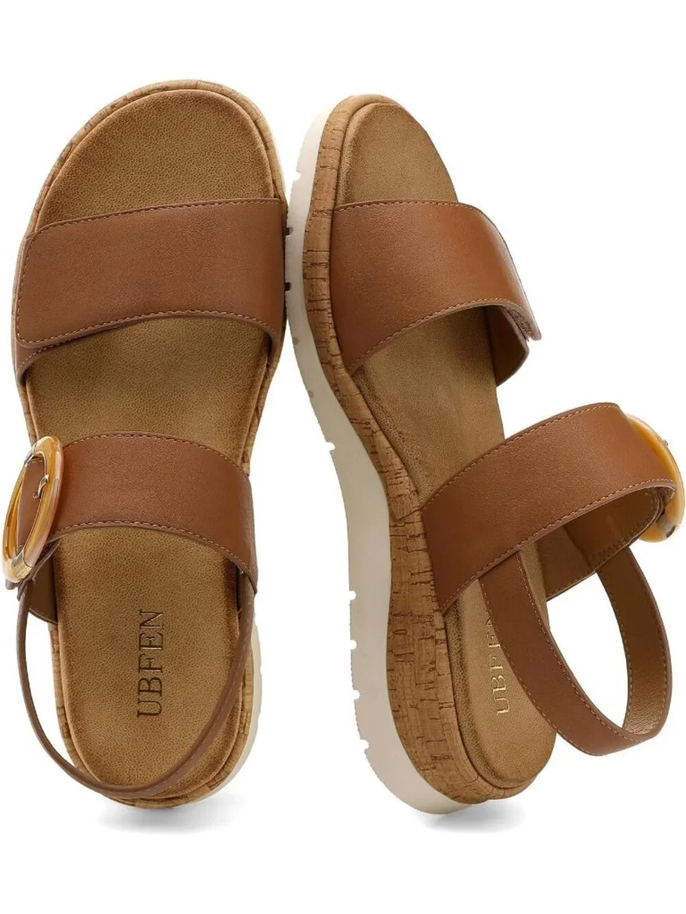 Women's Dark Brown Summer Open Toe Adjustable Ankle Straps Comfortable Sandals